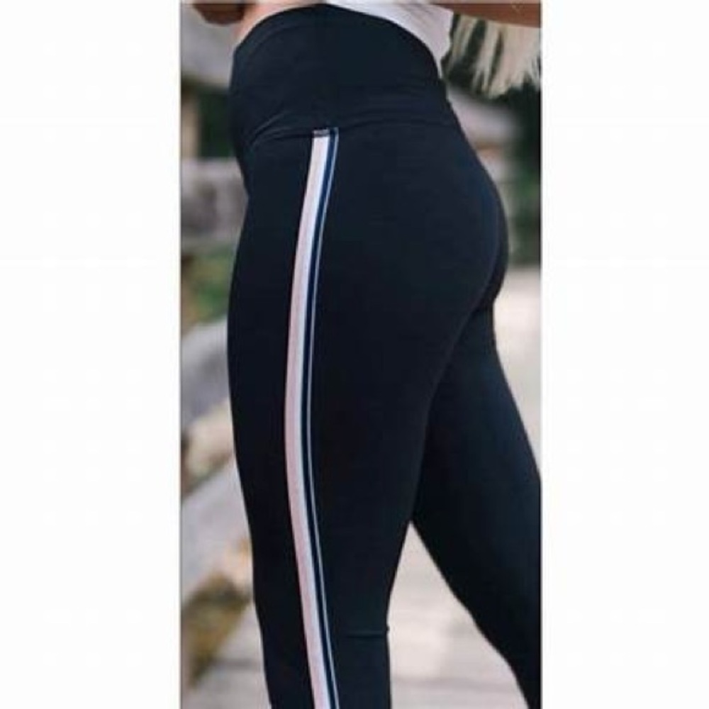 ZYIA Black Rainbow Luxe Leggings size 12